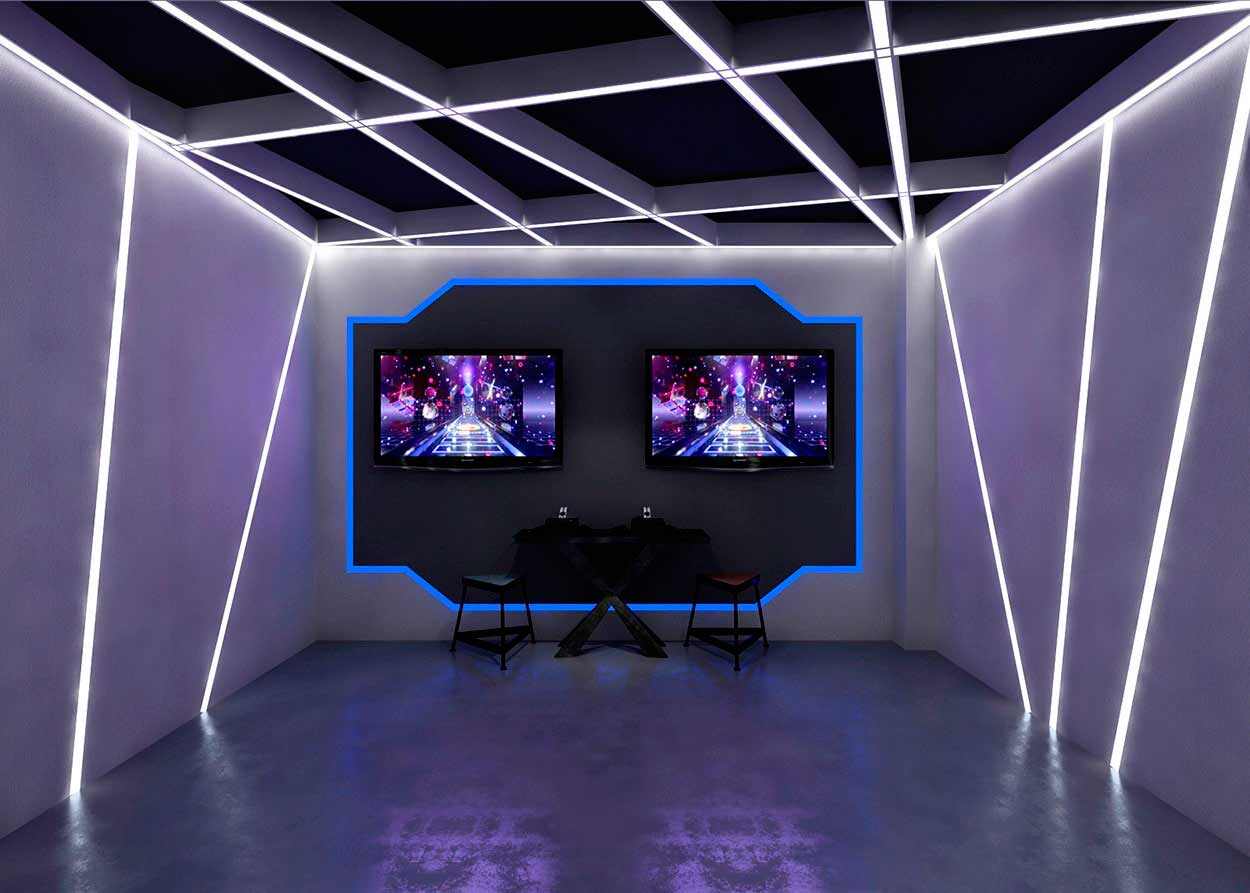 科技娱乐VR展厅入口-极客VR体验馆si空间入口
