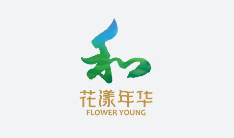 花漾年华绿色小镇官网形象入口-休闲旅游生态主题官网logo标志VI入口